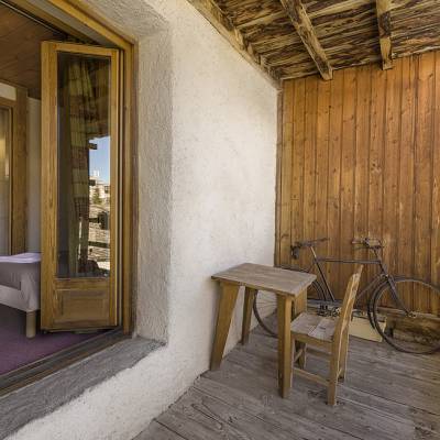 room with terrace in auberge in st veran in the queyras.jpg